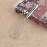 Stainless Steel Manual Egg Beater - Silver - Shop N Save