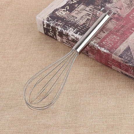 Stainless Steel Manual Egg Beater - Silver - Shop N Save