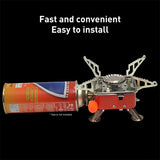 Portable Card Type Outdoor Camping Folding Mini Stove - Shop N Save