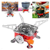 Portable Card Type Outdoor Camping Folding Mini Stove - Shop N Save