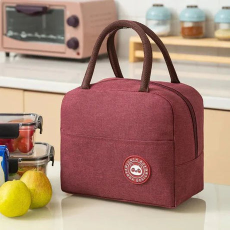 Stylish Insulated Lunch Bag: Large Capacity, Portable, Heat Preserving - Shop N Save