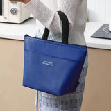 Insulated Oxford Lunch Bag: Double Handle, Lightweight, Letters Print - Shop N Save