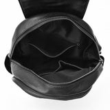 Premium Leather Backpack: Stylish, Large Capacity, Zip Closure - Shop N Save