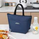 Insulated Oxford Lunch Bag: Double Handle, Lightweight, Letters Print - Shop N Save