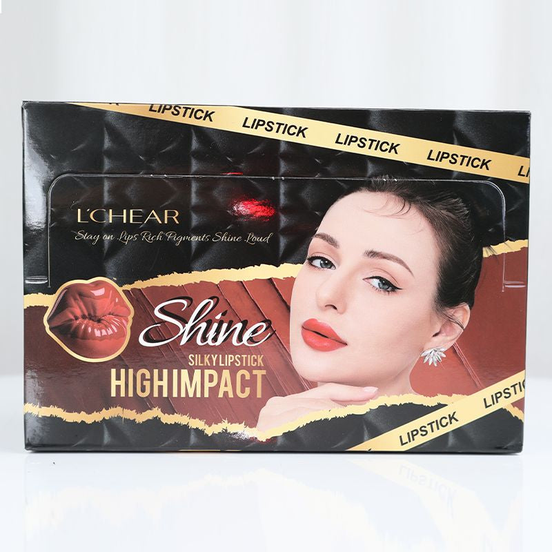 L'CHEAR Shine Silky Lipstick High Impact 1 pcs - Electric Lavender (6)