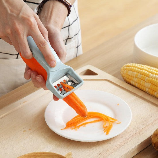 Multi Functional Fruit Vegetable Double side cutter - Light Blue