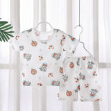Short-Sleeved Summer T-Shirt New Born Children Clothing Matching Set - Gray - Shop N Save