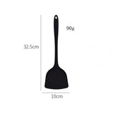Silicone Non Stick Cooking Utensils Spatula Turner (Black) - Shop N Save