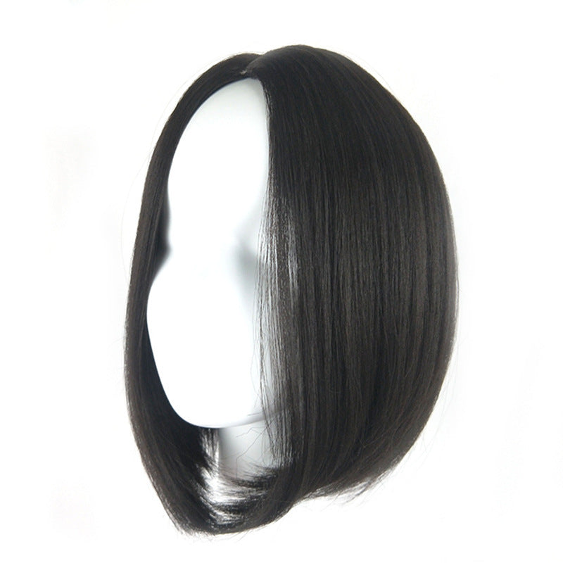 Middle-Parted Bangs Wig - Short Hair