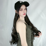 Chic Long Hair Wave Hat Wig