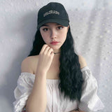 New Wig: Simulated Long Hair, Corn Perm, Baseball Hat, Integrated Fashion Curl