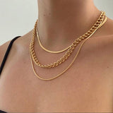 Punk Style Snake Chain Necklace - European American Fashion - Shop N Save