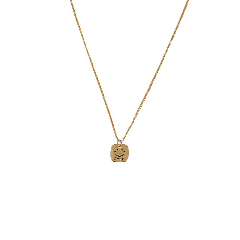 Smiley Face Necklace - Fang Brand, Summer Sweet, Hip-Hop Trend - Shop N Save