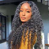 European & American Beauty Wig: Black Long Curly Hair Afro