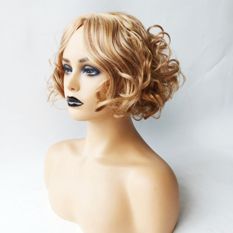 Ladies: Fluffy Short Curly Hair, Blonde