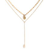 Y-Shaped Shell Pendant Necklace - European American Wholesale - Shop N Save