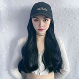 wig women's duck tongue hat long hair big wave simulated hair full head cover