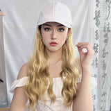 cross-border foreign trade wig women's duck tongue hat long curly hair headgear