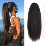 European & American Yaki Ponytail: New Long Straight Hair