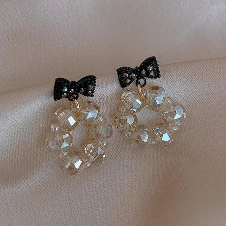 Ethnic Rhinestone Dangle Earrings - Trendy Geometric Jewelry - Shop N Save