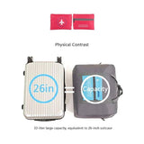 Nylon Zipper Travel Bag: Spacious, Durable, Compact for Easy Travel (Green) - Shop N Save