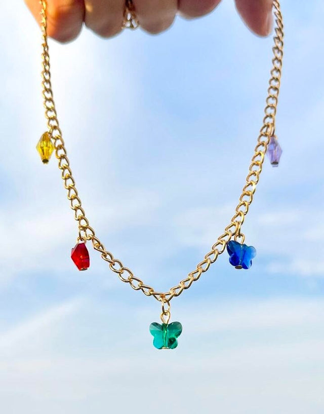 Butterfly Chain Necklace: Elegant Decorative Jewelry Design - Shop N Save