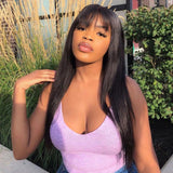 European & American Cross-Border Long Straight Hair Wig: Black Fashion