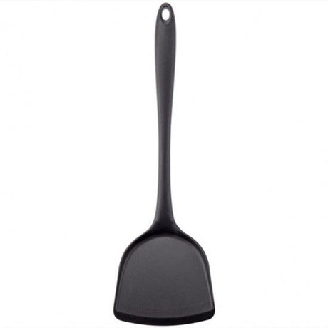 Silicone Non Stick Cooking Utensils Spatula Turner (Black) - Shop N Save