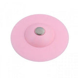 Silicone Shower anti clogging floor drain cover - Pink