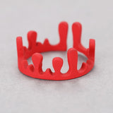 Simple Crown Irregular Rings For Men And Women Trendy Hip Hop Silver