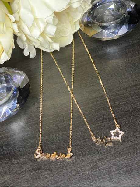 Heer Diamond Sunshine Letters Pendant: Elegant Jewelry Design - Shop N Save