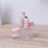 Empty Bottle Set: Efficient Storage 7 PCS , Convenient for Travel-Pink