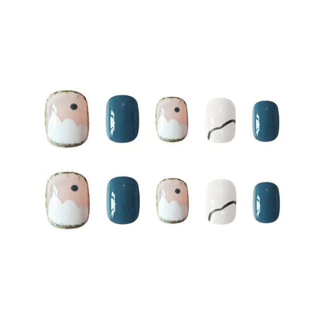 2024 Chain Design Fake Nails | Press-On Nail Art Set - Shop N Save