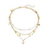 Gold Tree Coin Choker: 3-Piece Pendant Necklace Set - Shop N Save