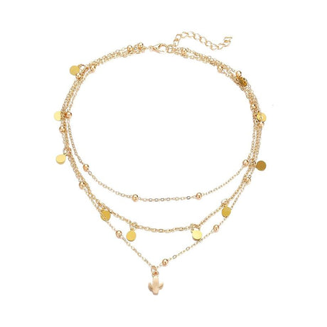 Gold Tree Coin Choker: 3-Piece Pendant Necklace Set - Shop N Save