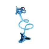 Lazy Phone Holder: Flexible, Universal, Snack-Style Stand (Blue) - Shop N Save