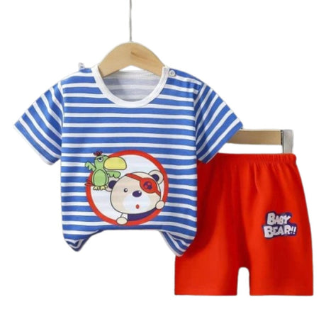 Fashion Short Sleeve T Shirts Cotton Shirts New Born Matching Set - Shop N Save