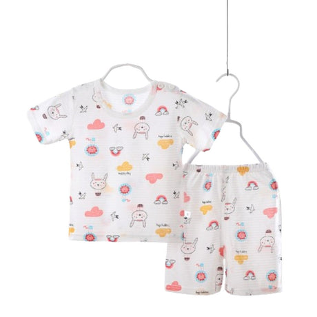 Summer Short-Sleeved T-Shirt New Born Clothing Matching Set - Shop N Save