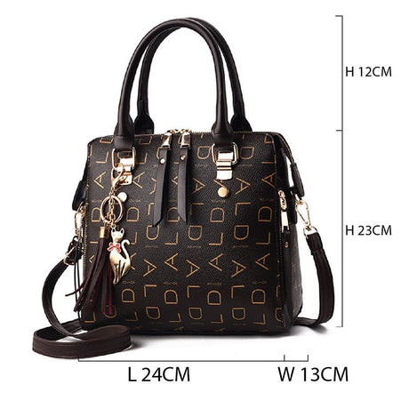 Stylish Black Aliphatic Handbag, Spacious, Durable, Comfortable Carry