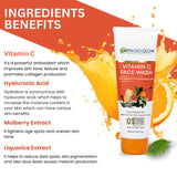 EARTH GO GLOW VITAMIN C FACE WASH FOR SKIN BRIGHTENING (100ml) - Shop N Save