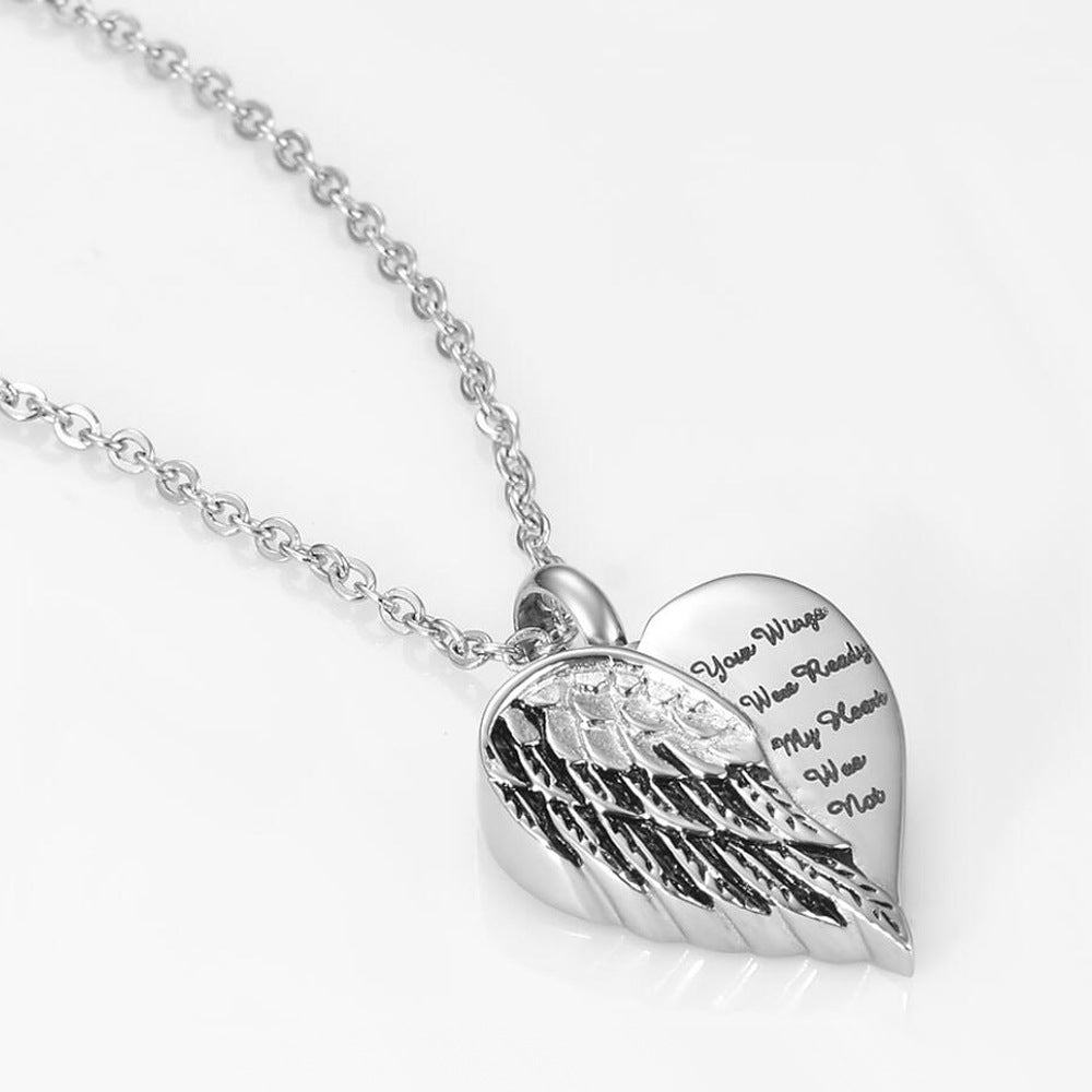 Stainless Steel Perfume Bottle Can Be Opened Pendant European And American Love Personality Ladies Pendant