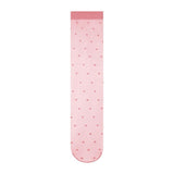 Thin Transparent Bunching Socks Women's Socks Polka Dot Calf Stockings