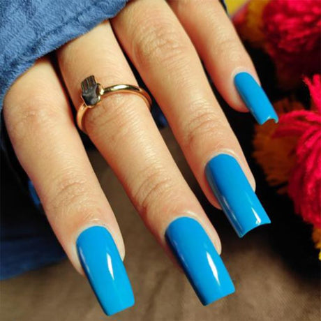 Fashion Plus Nail Polish: Bold Blue Shade for Stylish Nails(29)