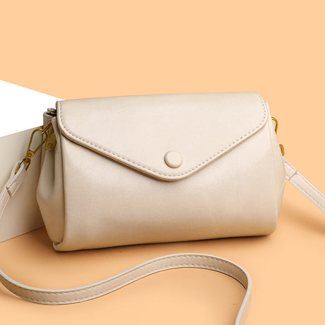 Retro Commuter PU Soft Leather Multi-Compartment Versatile Casual Crossbody Bag