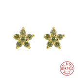 Color Diamond Snowflake Fashion Trending Earrings