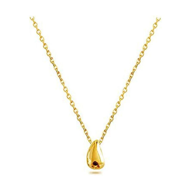 Dainty Teardrop Necklace: Sterling Silver, Minimalist Fashion, Adjustable Chain - Shop N Save
