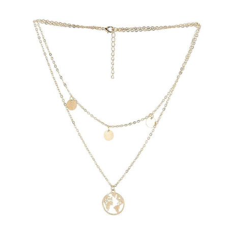 Attractive Sister Gold Necklace: Boho Design, Multi-Layered Statement - Shop N Save