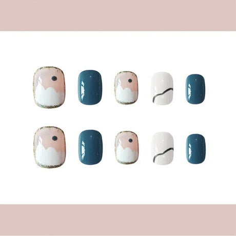 2024 Chain Design Fake Nails | Press-On Nail Art Set - Shop N Save