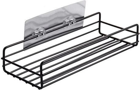 Adhesive Shower Holder: Rust-Resistant, Stainless Steel Organizer - Shop N Save
