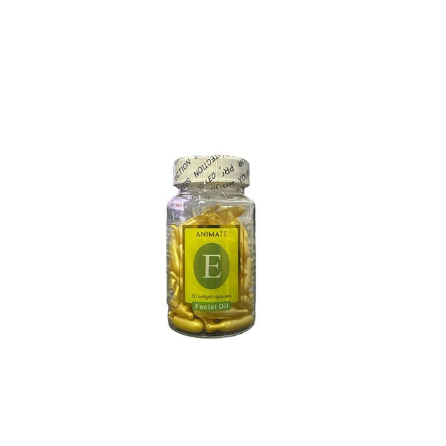 Animate E Facial Oil - 60 Softgel Capsules for Skin Nourishment - Shop N Save